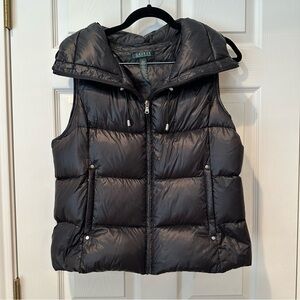 Ralph Lauren Black Puffer Vest for Women